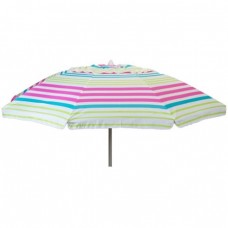 7 ft. Pink Stripe Beach Umbrella   